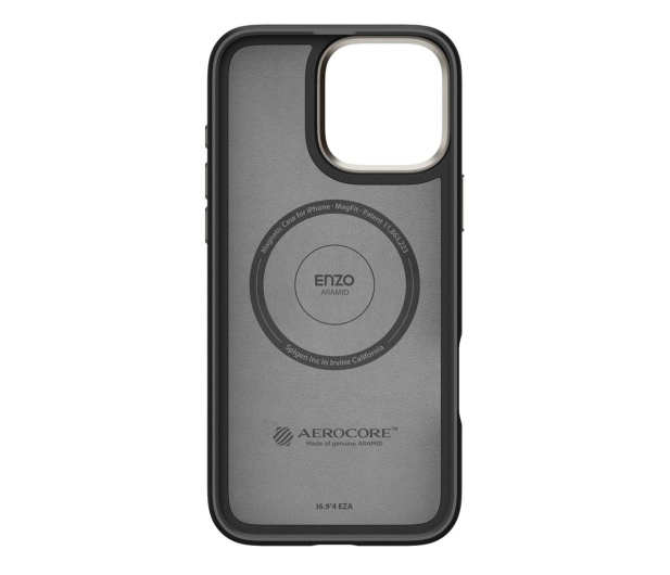 SPIGEN Enzo Aramid Mag Magsafe do iPhone 16 Pro Black/Natural ACS08508 - 1279631 - zdjęcie 4